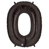34 Inch Black Oversized Foil Balloon Numbers 0-9